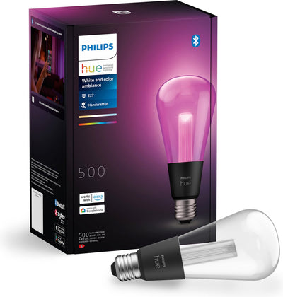 Philips Hue Light Guide Edison-Lampe ST72 – weißes und farbiges Licht – E27