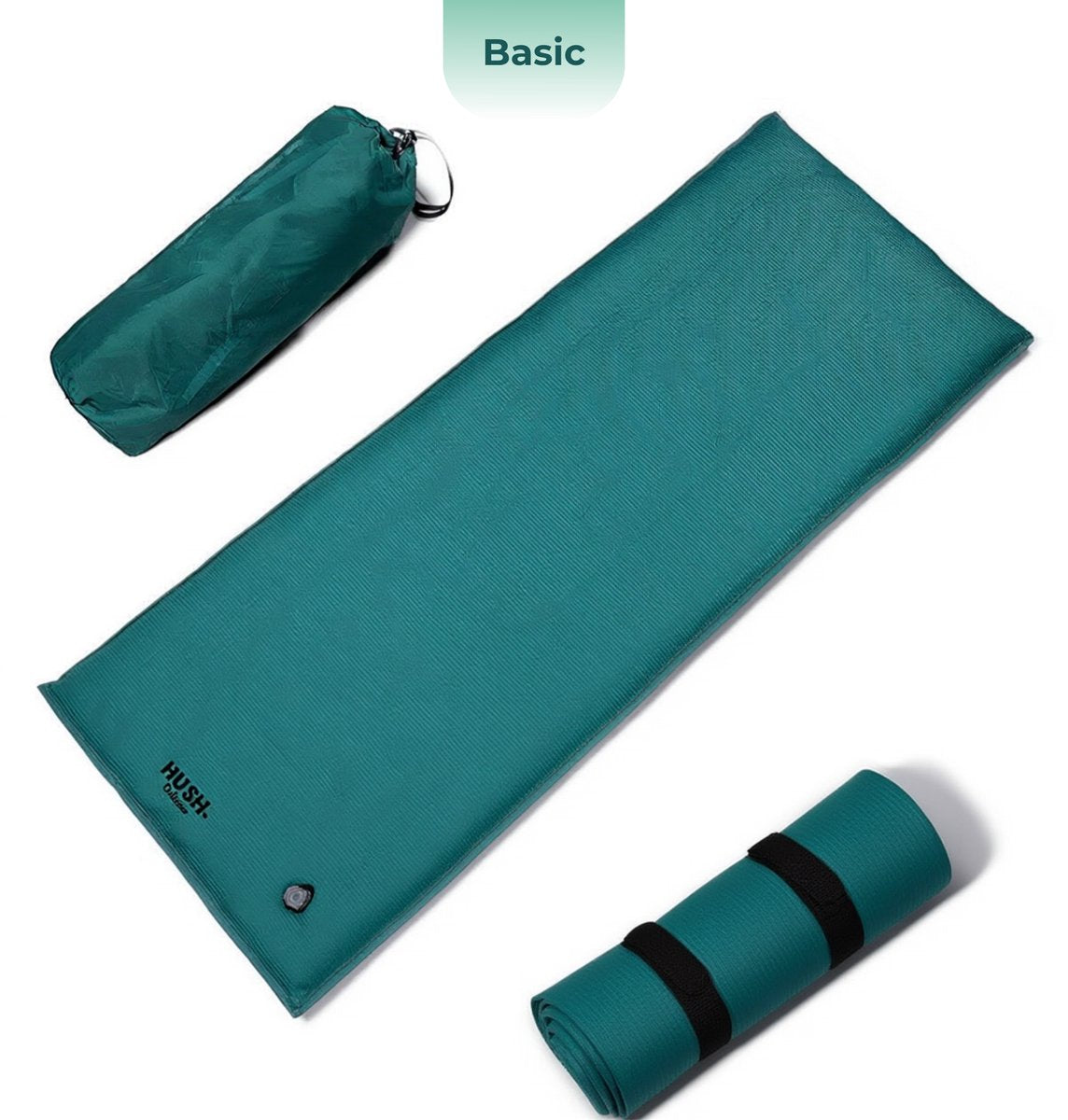 Stille. Outdoor Hush Outdoor Isomatte Basic - Inc. Babytrage – integriertes Ventil – leicht – 187×62×3 cm