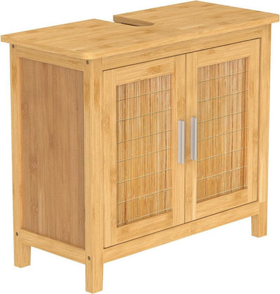 Eisl Bambus-Unterschrank – Bambus-Waschtisch-Unterschrank – nachhaltig – (B x H x T) ca. 67 x 60 x 28 cm