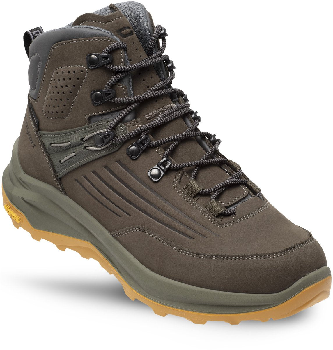 Grisport Outlander Mid Unisex-Wanderstiefel – Grün Gelb