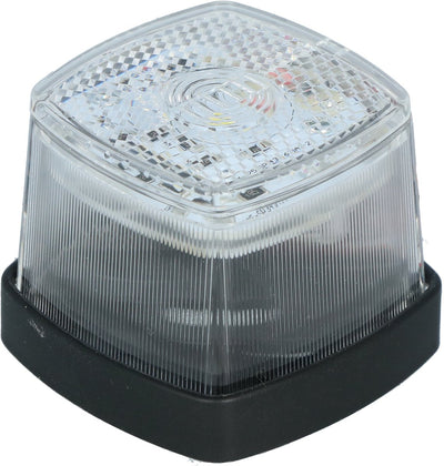 Carpoint LED Markierungsleuchte weiß - 12-24V - E-Prüfzeichen - einfache Montage - inkl. Montagematerial Anschlusskabel - 50x50x45mm (LxBxH)