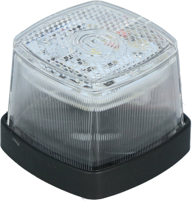 Carpoint LED Markierungsleuchte weiß - 12-24V - E-Prüfzeichen - einfache Montage - inkl. Montagematerial Anschlusskabel - 50x50x45mm (LxBxH)