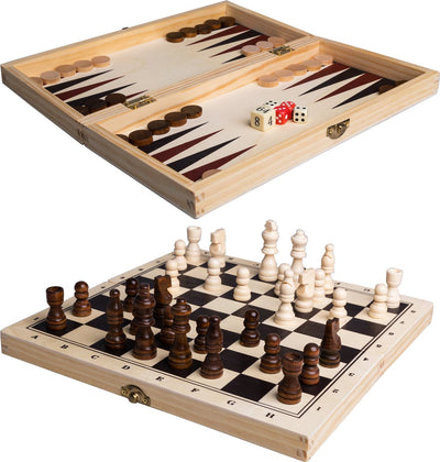 Clownspiele 3in1 Game Box Wood