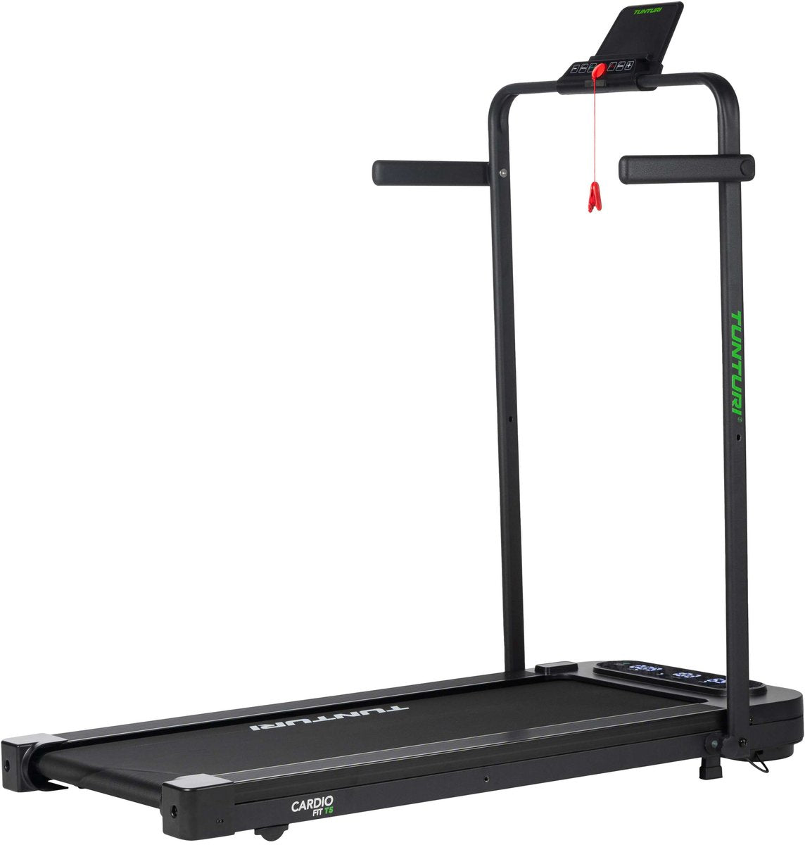 Tunturi Cardio Fit T5 Laufband – Laufband mit Bluetooth – Laufband – 14 Programme – faltbar – Gehpad – kompakt – 1 bis 8 km/h – EU-Sicherheitszertifiziert – inklusive kostenloser App