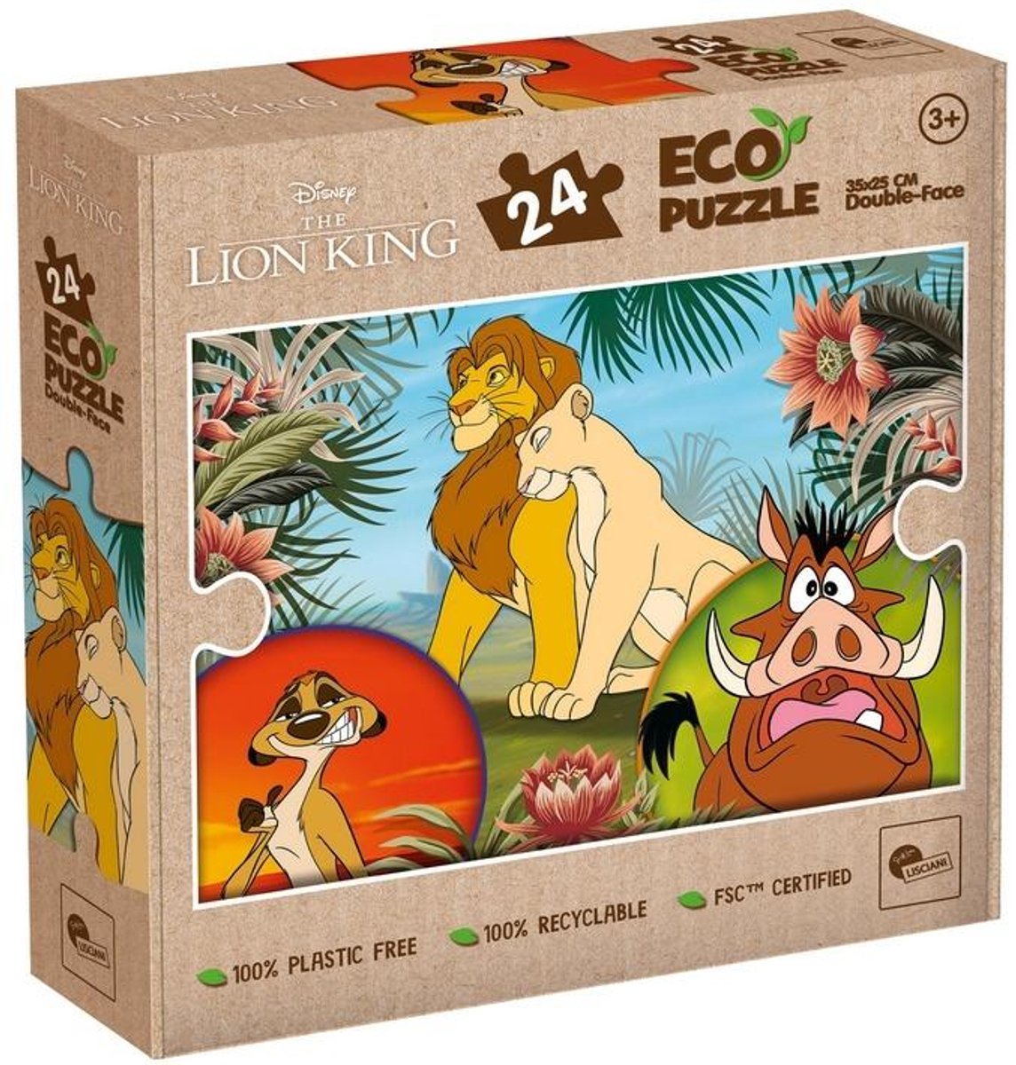 Lisciani Disney Eco Puzzle Mini DF 24 König der Löwen