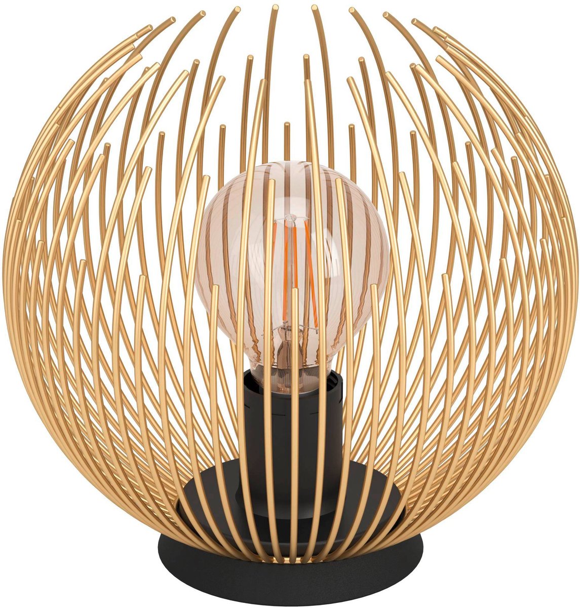 Eglo Venezuela Tischlampe - E27 - ø 23,5 cm - Goldschwarz