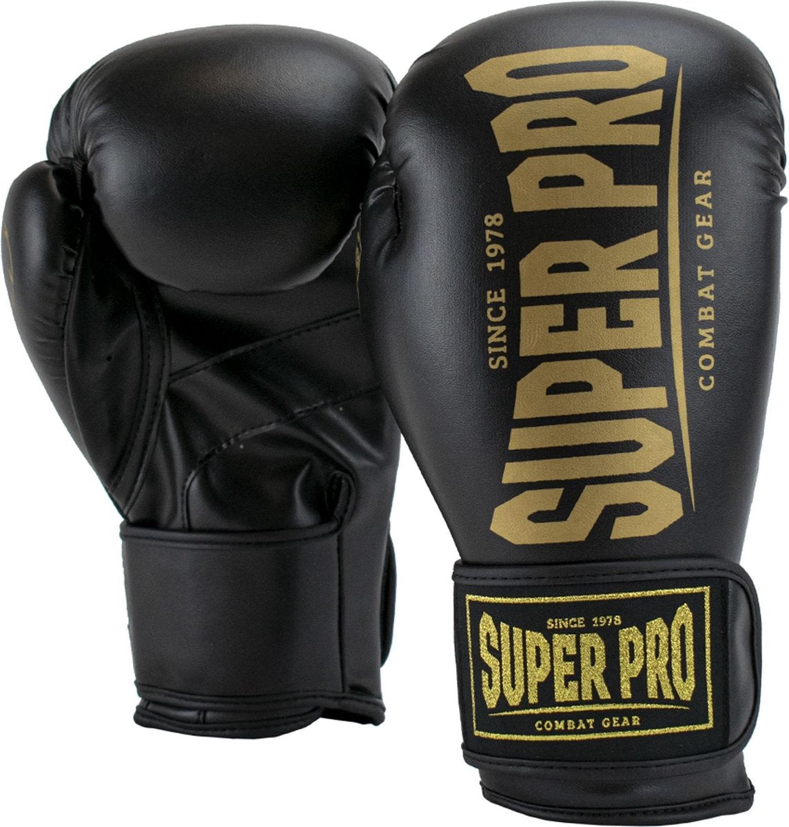 Super Pro Combat Gear Champ Se (Kick)Boxhandschuhe Schwarz Gold 12oz