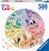 Ravensburger Circle of Farben Rätsel Tiere, 500st. - afbeelding 1