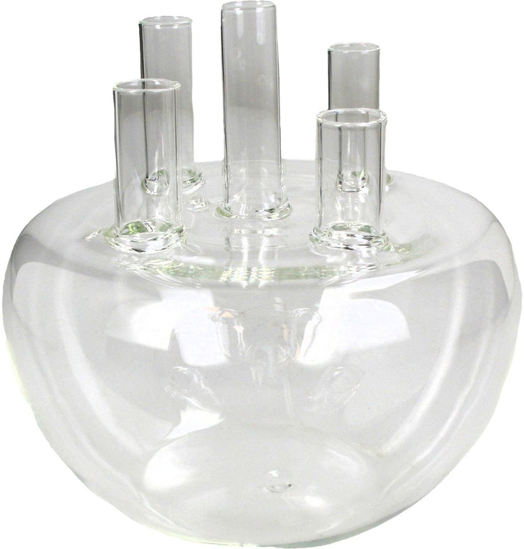 HD Collection Vase aus Glas, klar, 18 x 18 x 18 cm