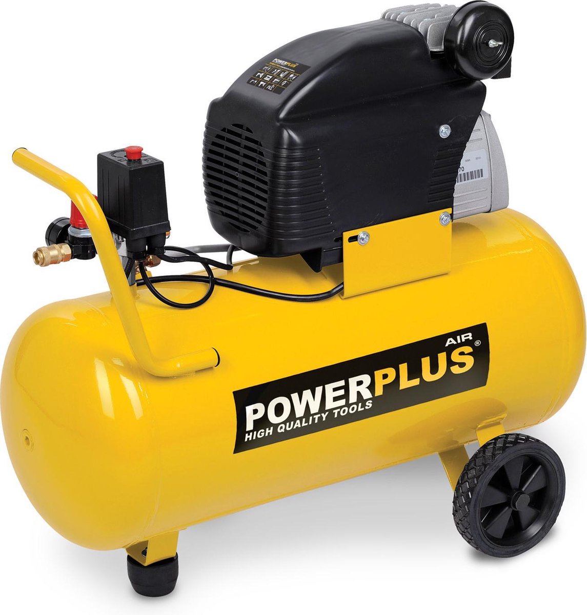 Powerplus powx1760 Kompressor – Luftkompressor – 1500 W – 8 bar – 50 l Tankinhalt