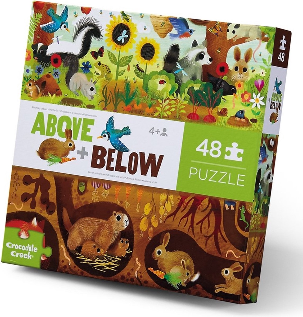 Crocodile Creek | Puzzle Garten unten oben (48 Teile)