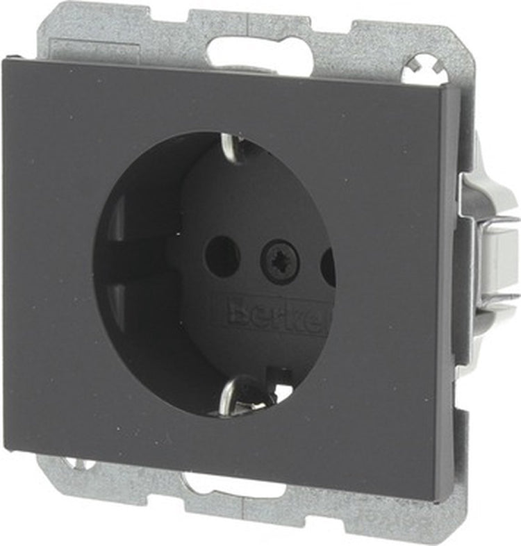 Berker K1 Einbau-Wandsteckdose (WC) RA 1-fach Anthrazit