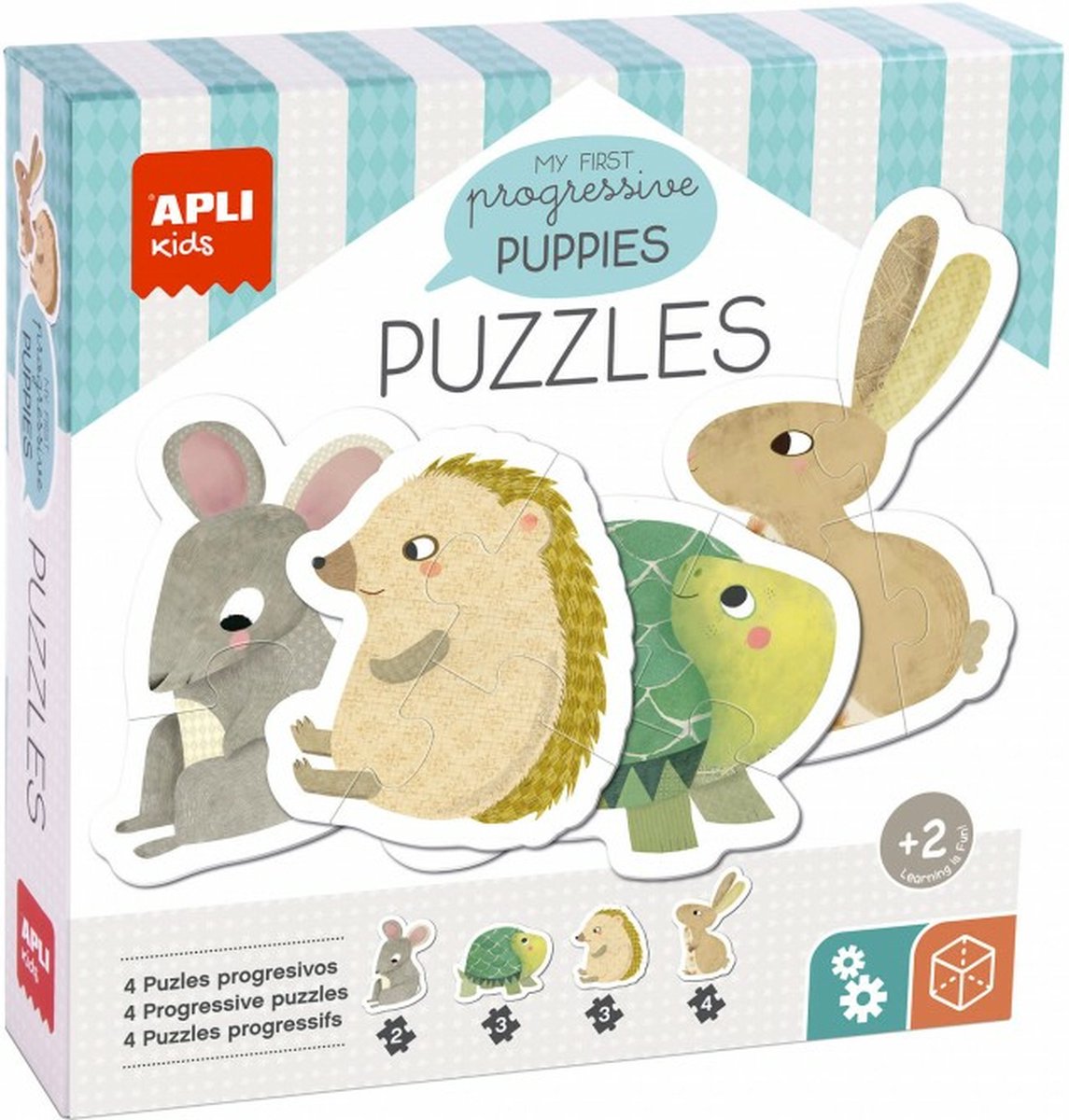 Apli Kids 19439, 12 Stück, Tiere, 2 Jahre