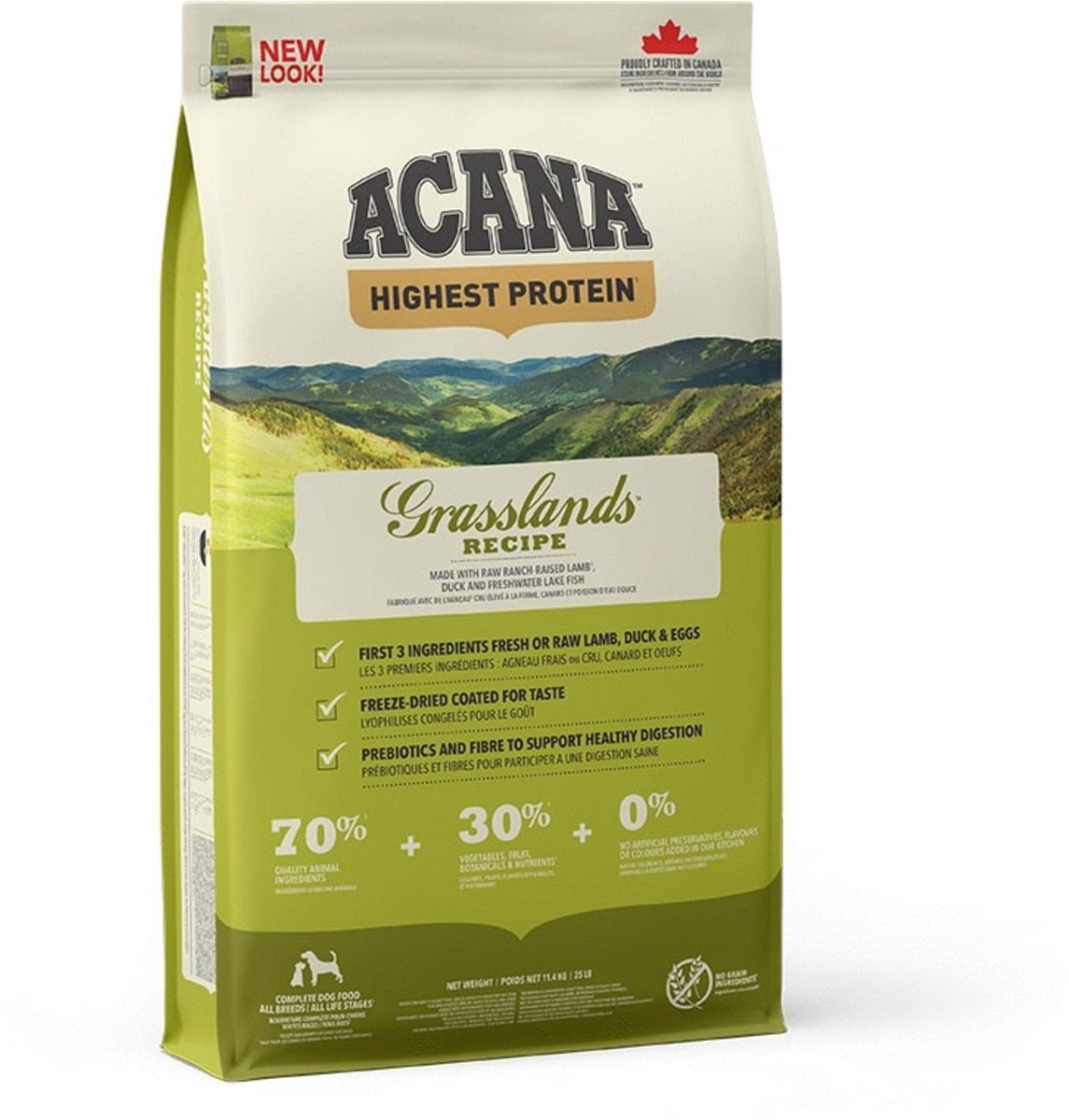 Acana höchstes Protein -Graslandhund