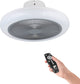 Eglo Kosrena Deckenventilator mit Lampe – ø 45,5 cm – 3 Geschwindigkeiten – einstellbares weißes Licht – dimmbar – AC längere Lebensdauer – weißgrau – Sterne – glitzernd