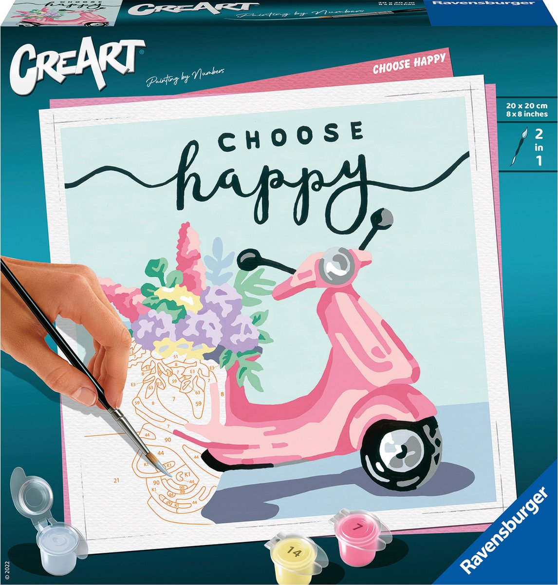 Ravensburger Creart Painting nach Nummer wählen Sie glücklich