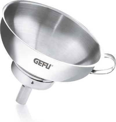 Gefu versare Einmachtrichter – Edelstahl – 14 cm – mit Sieb und Reduziertrichter