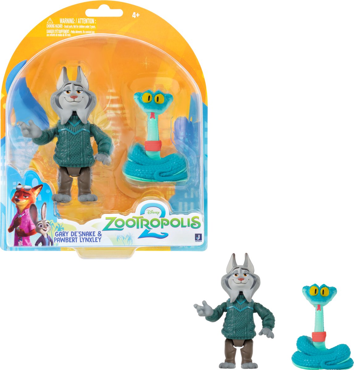 Jazwares Zootropolis – 2-Figuren-Paket Gary De'snake Pawbert Pelter (Zootropolis 2)