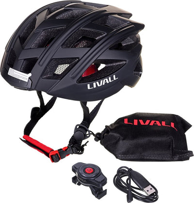 Livall bh60se neo schwarz groß – (intelligenter) Fahrradhelm – SOS-Funktion – LED-Blinker – intelligente Beleuchtung