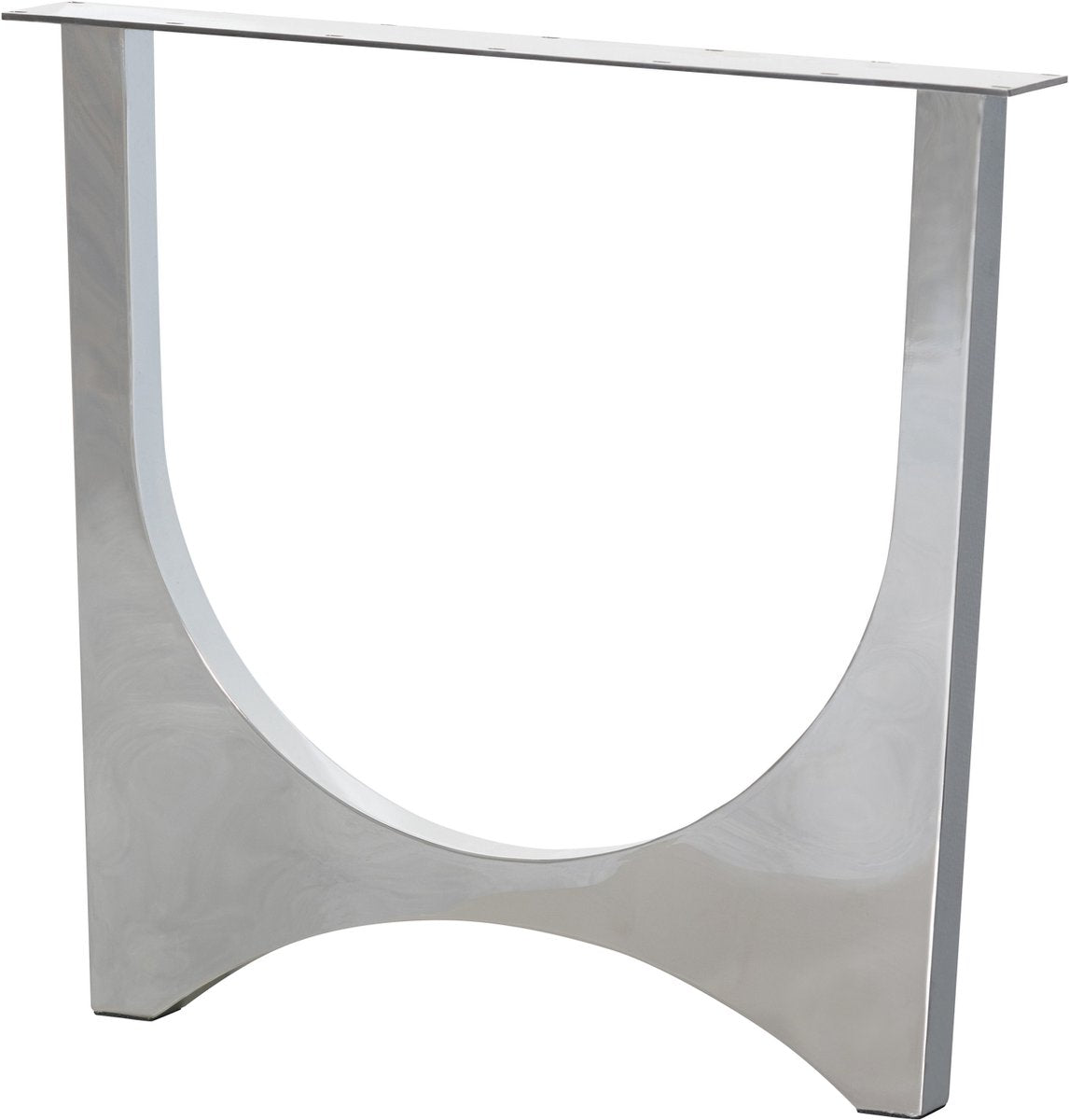 Woood Zaandam Design Tischbein – Metall – Chrom – 1 Stück – 72 x 79 x 10,6 cm