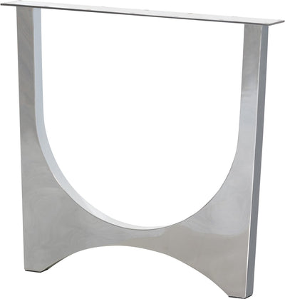 Woood Zaandam Design Tischbein – Metall – Chrom – 1 Stück – 72 x 79 x 10,6 cm