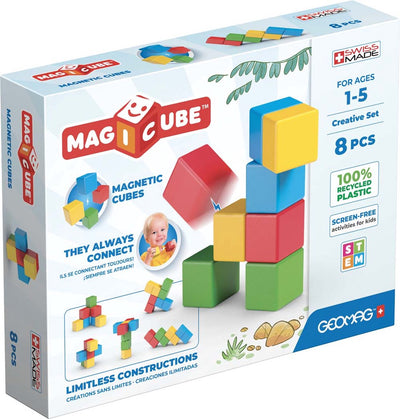 Geomag Magicube Creative Recycling – magnetische Bausteine – 12-teilig – ab 1 Jahr