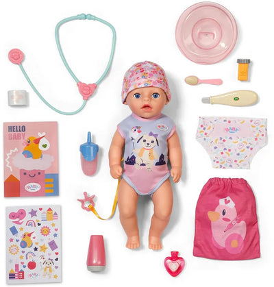 Baby Born Lena Little Cares 36 cm Puppe rosa Kinder