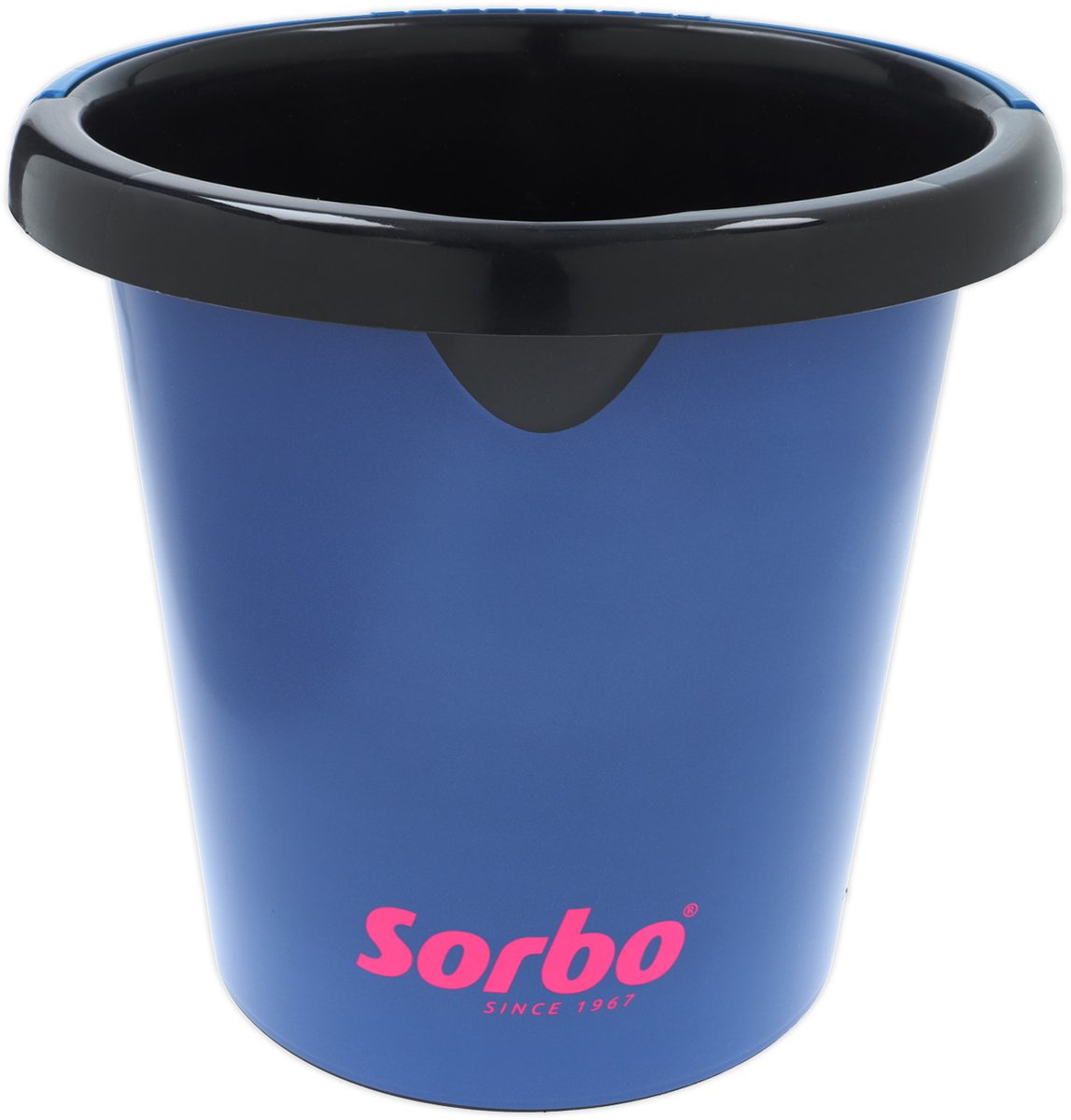Sorbo Recycling-Eimer mit Ausguss – blau – 5 Liter – aus recyceltem Kunststoff – langlebiger, robuster Reinigungseimer