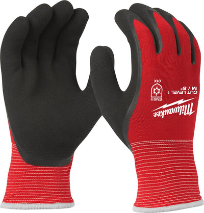 Milwaukee Winter-Schnittklasse 1 getauchte Arbeitshandschuhe Winterhandschuhe Schnittstufe 1-XL 10 – 1 Stück – 4932471345