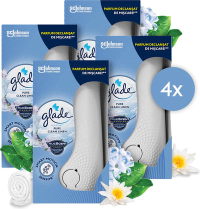Glade Sense Sprühhalter aus reinem, sauberem Leinen, 4 x