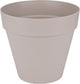 Elho Loft Urban Round 60 – großer Blumentopf für den Außenbereich – Wasserreservoir – 100 % recycelter Kunststoff – ø 58,0 x H 54,0 cm – warmes Grau
