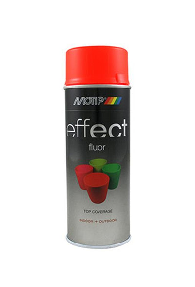 Motip 1032386 - 302301 Deko-Effekt fluoreszierend rot orange 400 ml | 1 Stk