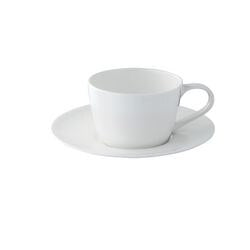 Edles Feinporzellan-Geschirr 160 ml cremefarben 24-teilig