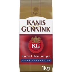 Kanis Gunnink gemahlener Kaffee, Schnellfiltermahlung, rot, 1 kg
