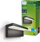 Philips LED Philips Bustan Wandleuchte – ultraeffizient – Anthrazit – 3,8 W