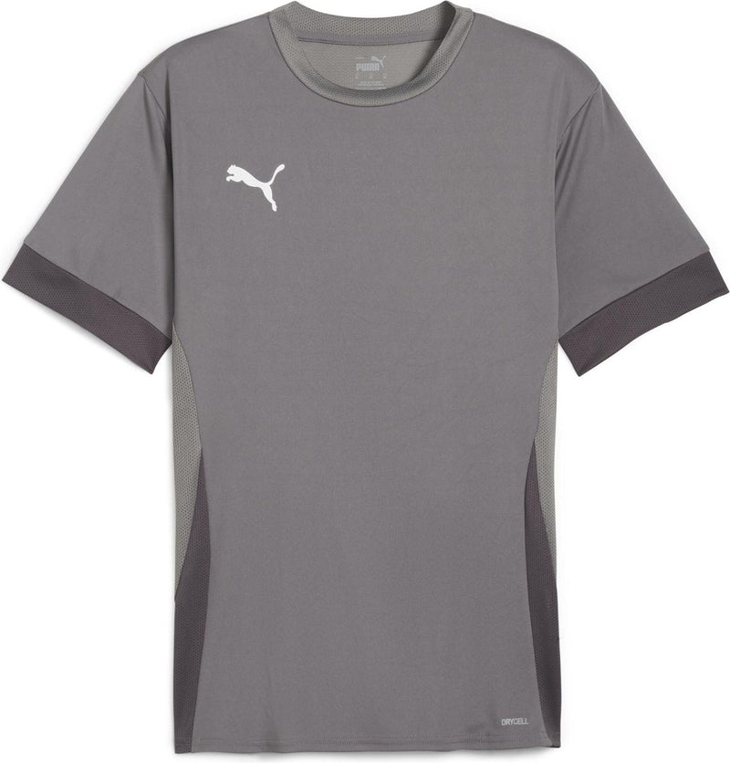 Puma Teamgoal Matchday Jersey Herren-Sportshirt – Gusseisen – Weiß-Shadow-Grau