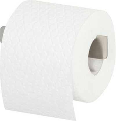 Tiger Colar - Toilettenpapierhalter ohne Klappe - ohne Bohren - Toilettenpapierhalter selbstklebend - Edelstahl gebürstet