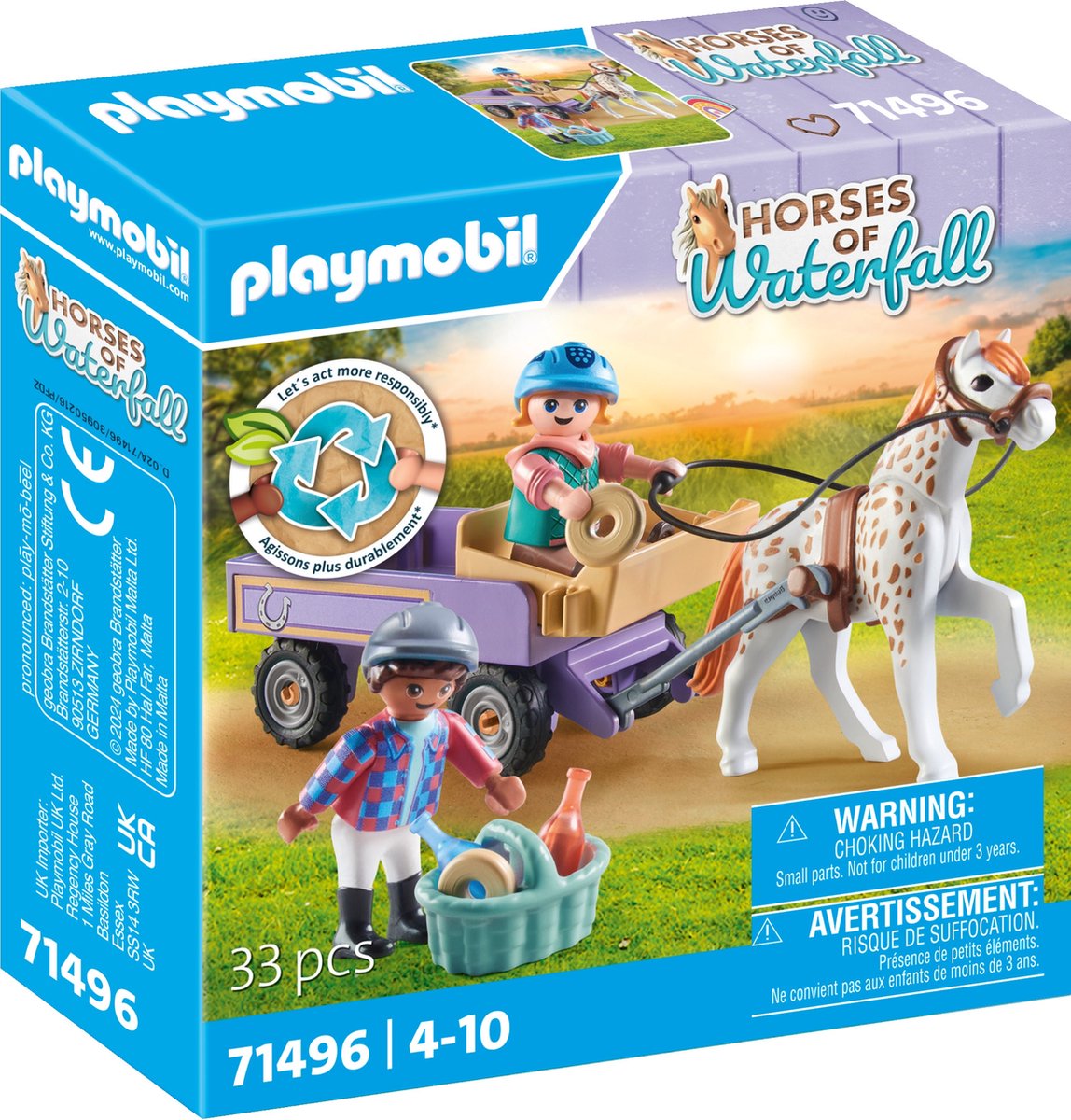 Playmobil -Pferde oder Wasserfall Pony Cutd 71496