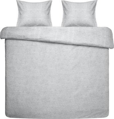 Damai Bettbezug ebba – Bio-Baumwolle – 240 x 200 220 cm – grau + 2 Kissenbezüge 60 x 70