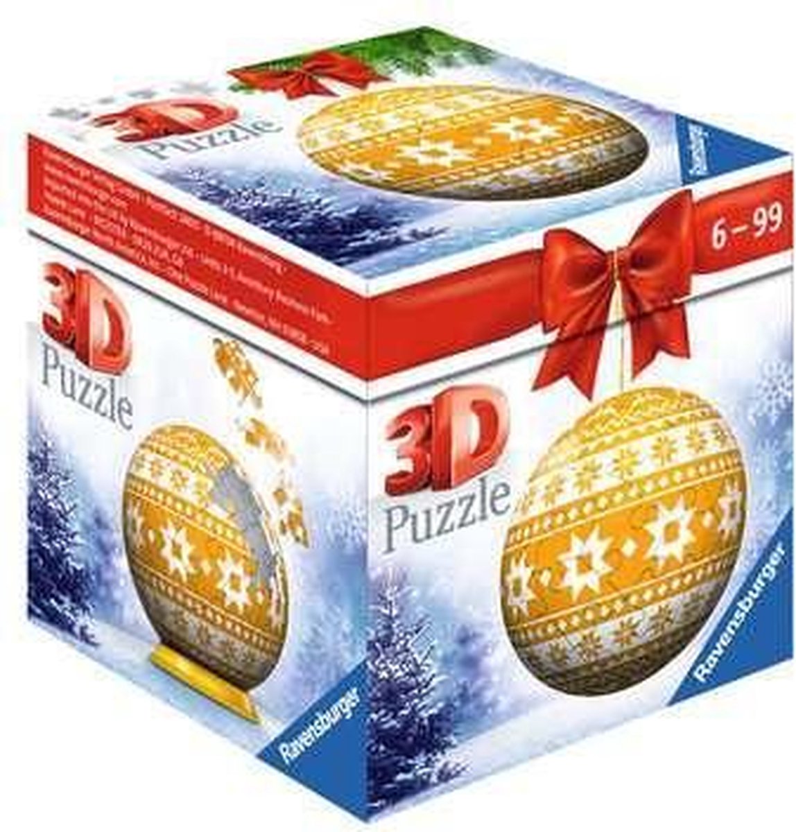 Ravensburger Weihnachtskugel Weihnachtsbaum - 3D-Puzzle - Puzzlekugel - 54 Teile