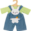 Dolls Latzhose mit gestreiftem Hemd Hase Lou, 28-35 cm