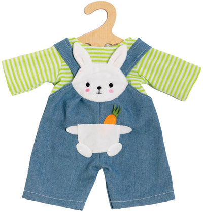 Dolls Latzhose mit gestreiftem Hemd Hase Lou, 28-35 cm