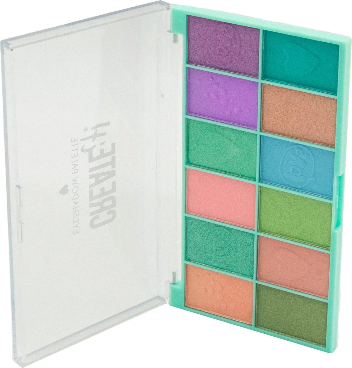 Erstelle es! Schönheits -Lidschatten -Palette, 12 Farben!