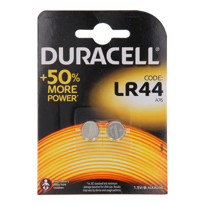 Duracell Alkaline LR44 A76 V13GA 76A 1,5 V Blasen 2 Stücke