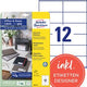 Etiketten avery 3424-10 105 x 48