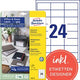 Etiketten Avery 3658-10 64,6 x 33,8