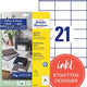 Etiketten avery 3481-10 70 x 41