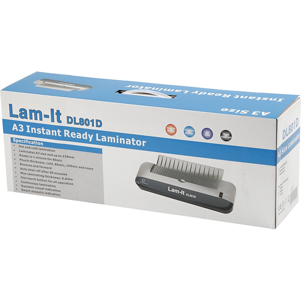Laminiermaschine, A3, Blatt 297x420 mm, Dicke 80-150 my, 1 Stück