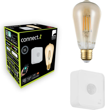 Eglo connect .z Smart Starterpaket – LED-Lampe – Sensor – E27 – 2200 K – dimmbar – ZigBee