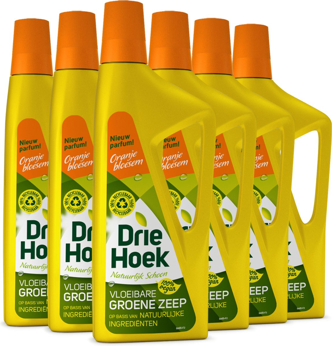 Dreieckige Flüssigseife - Orangenblüte - 6 x 725 ml